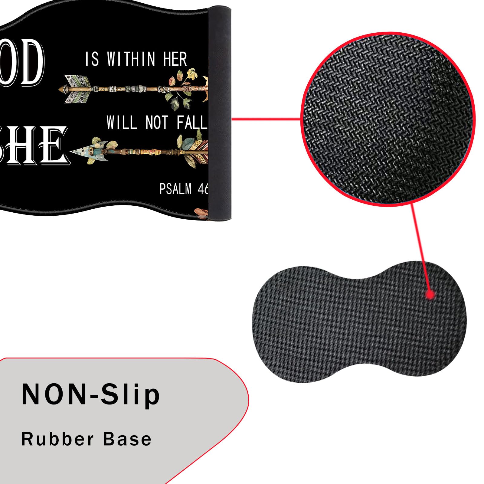 CICPLKSE Mouse Pad with Wrist Support + Desk Mat + Coaster 3 in 1 Set, XXL Large Gaming Mousepad
