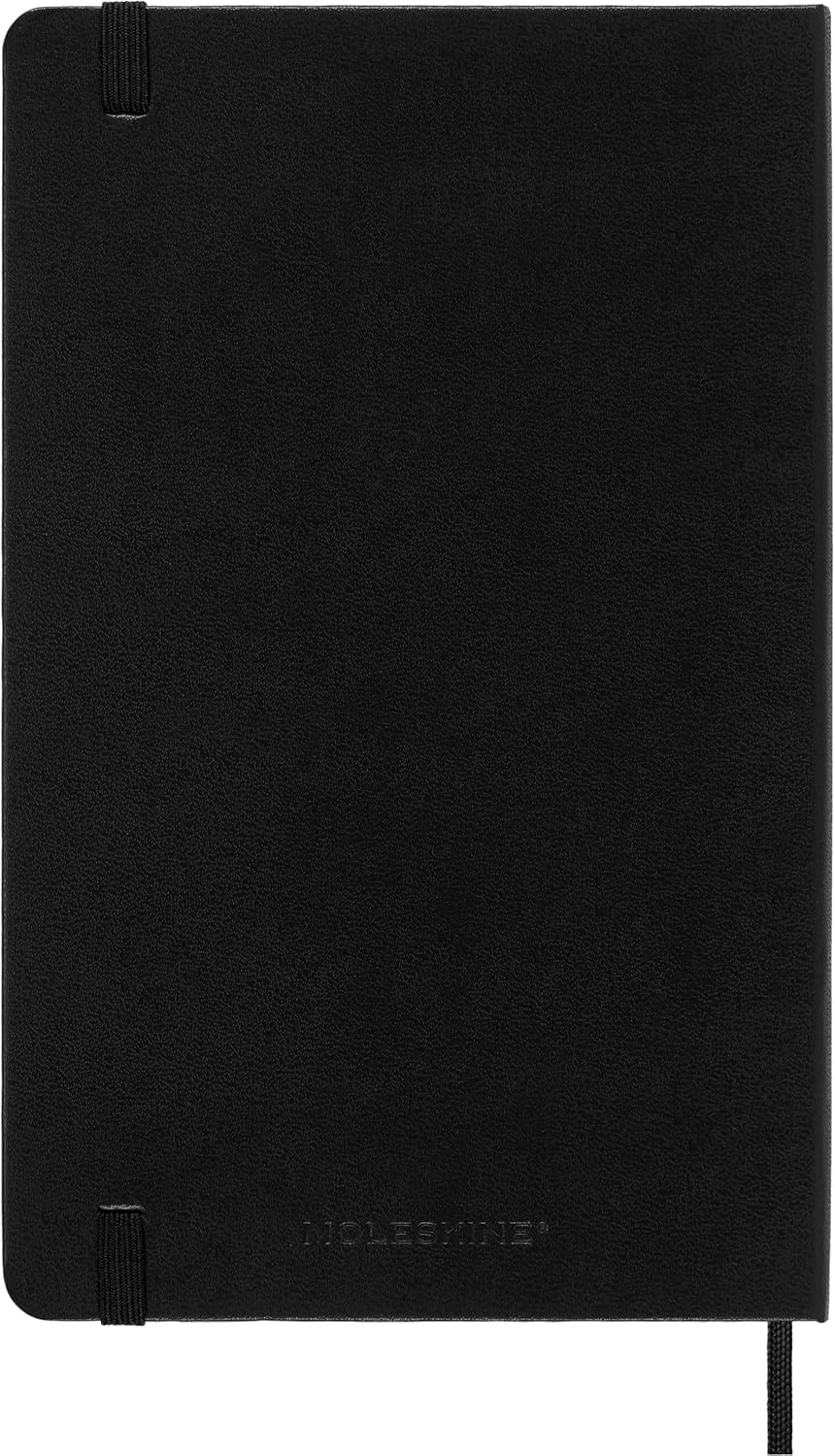Moleskine Classic Notebook, Large, Dotted, Black, Hard Cover (5 x 8.25)