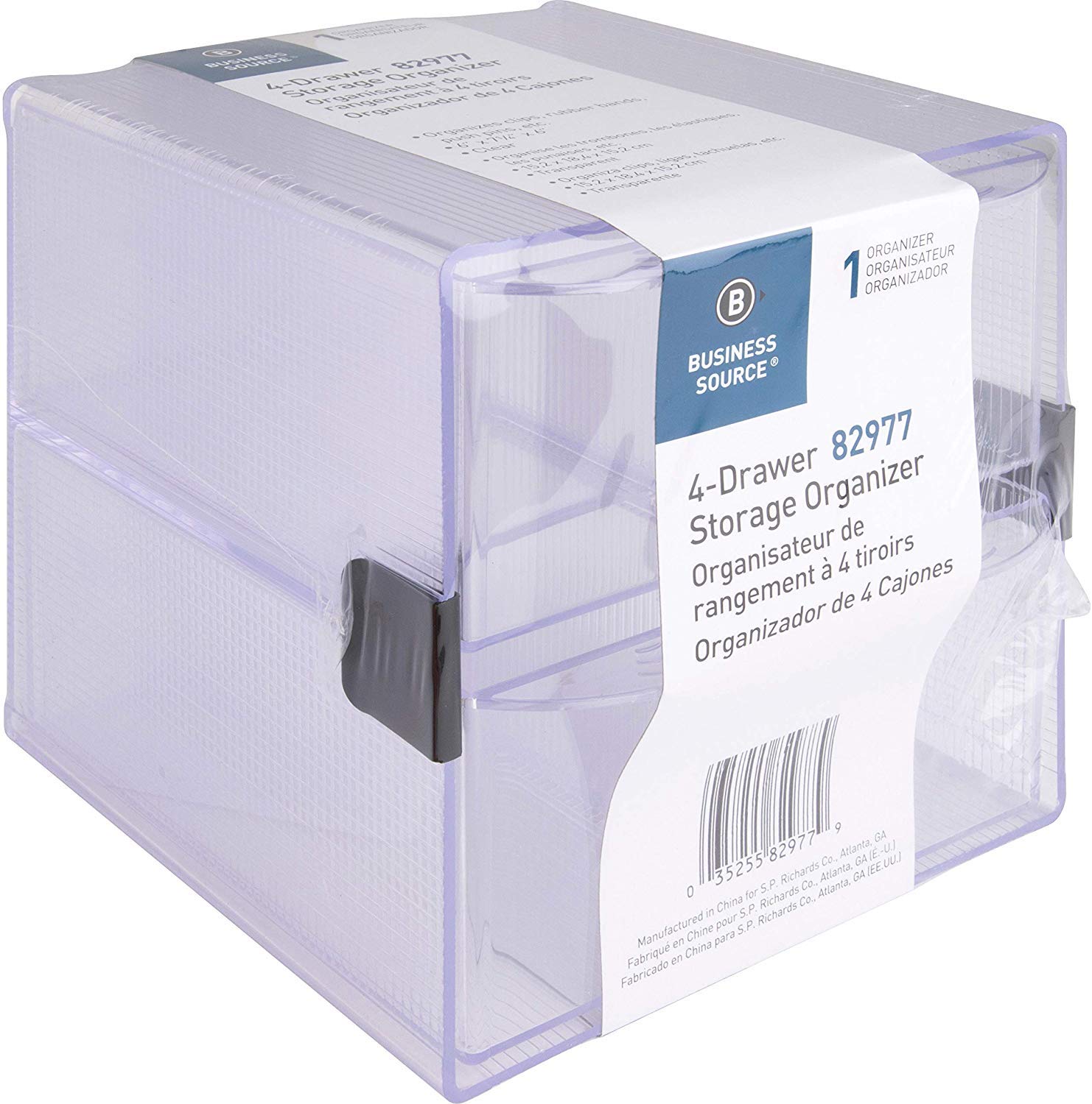 Business Source BSN82977-4-Drawer Storage Organizer