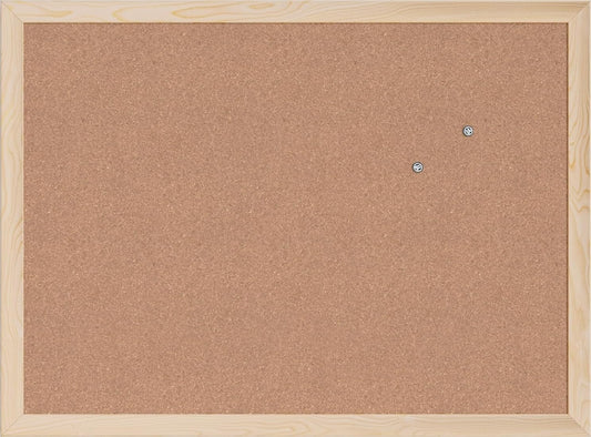 U Brands Cork Bulletin Board, 18" x 24" Inches, Light Birch Wood Frame (265U00-01)