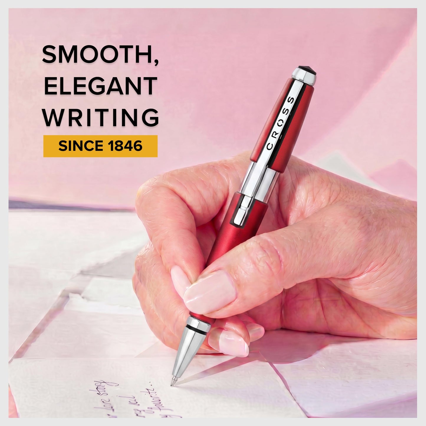 Cross Edge Formula Red Selectip Rollerball Pen, Medium Point, Black Ink