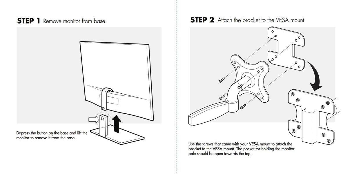 HumanCentric VESA Mount Adapter Bracket for AOC