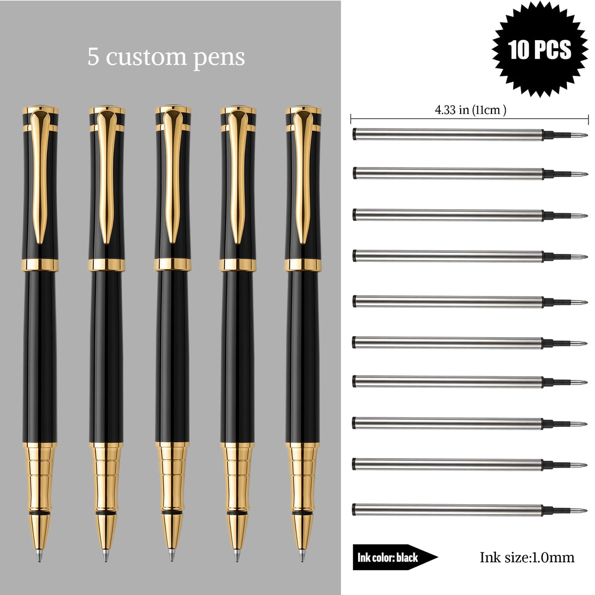Ancolo Personalized Business Pens-Custom your Name or Message, Gift pens