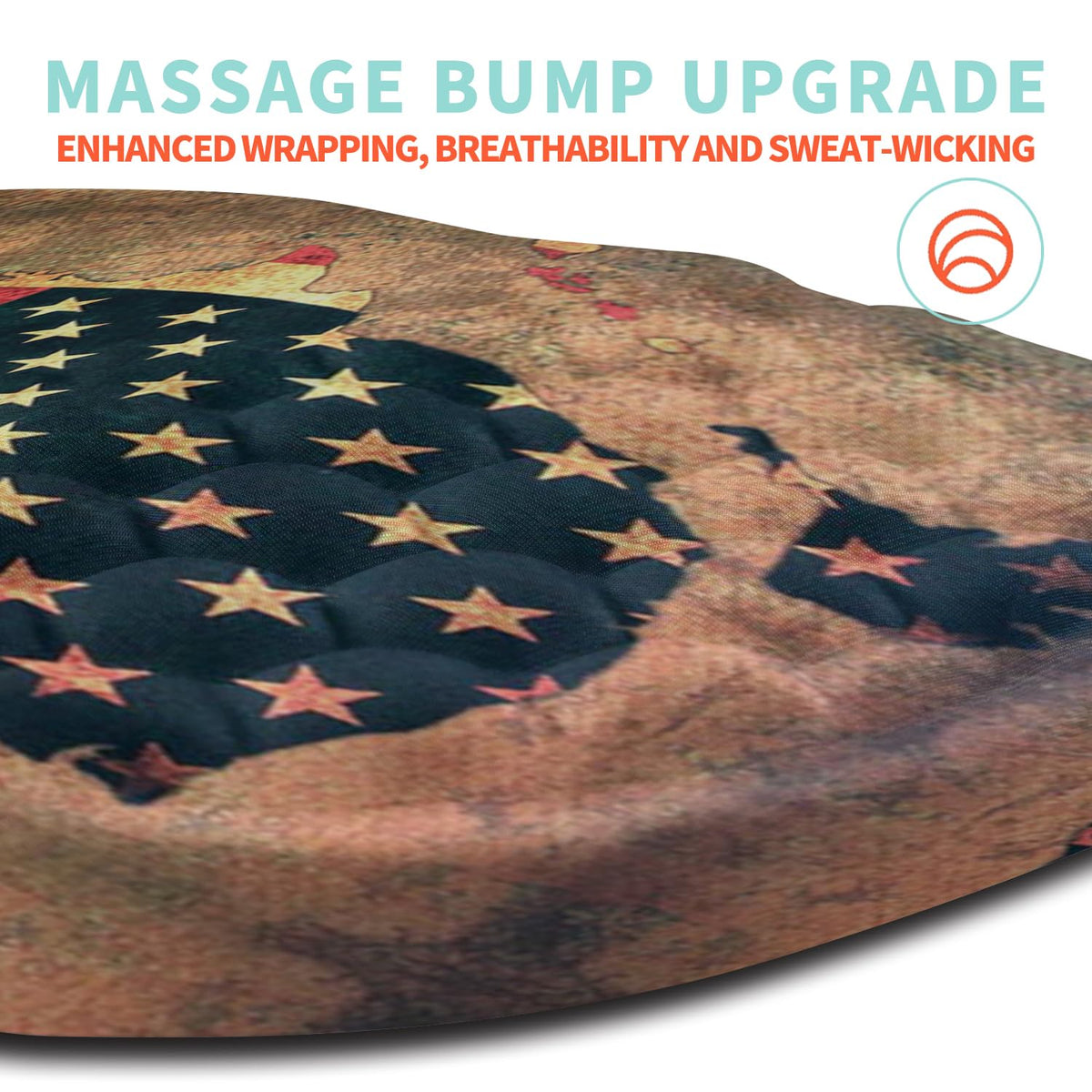 Kuosgm Ergonomic Mouse Pad Wrist Support with Memory Foam Massage Bulge, Carpal Tunnel Pain Relief