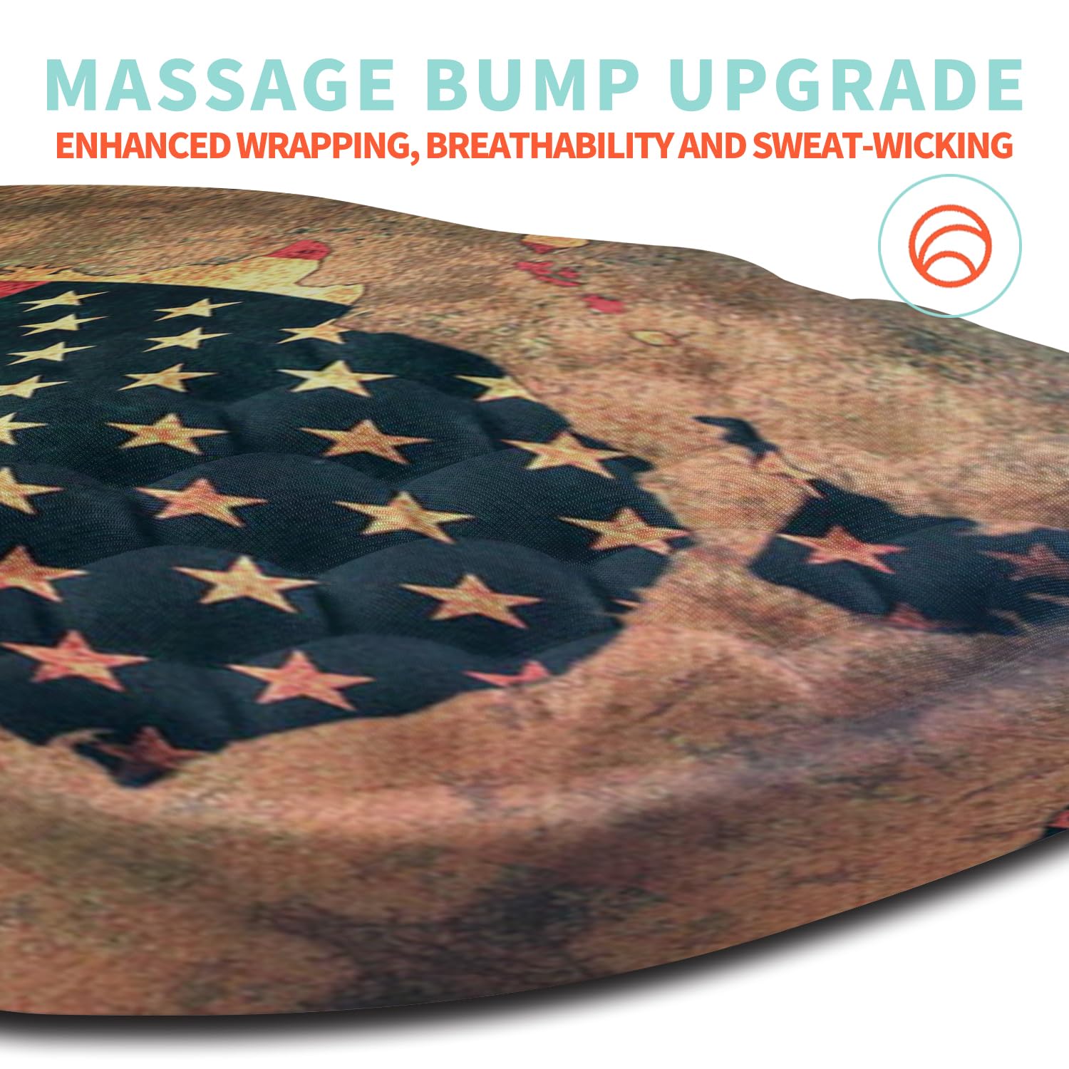 Kuosgm Ergonomic Mouse Pad Wrist Support with Memory Foam Massage Bulge, Carpal Tunnel Pain Relief