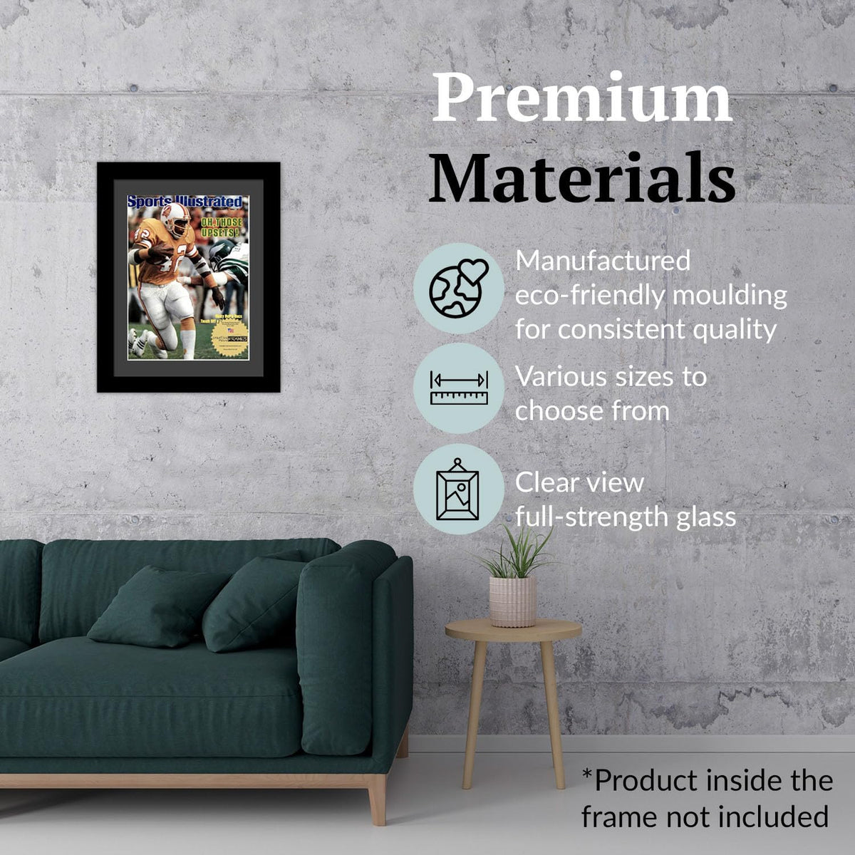 Creative Picture Frames 8 x 10.75 Magazine Frame with Full-Strength Glass, Holds Up To A 1/4" Thick
