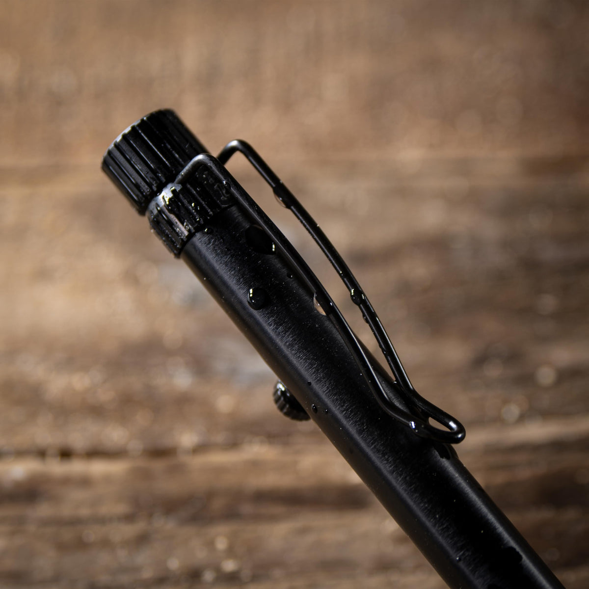Rite in the Rain Weatherproof Bolt-Action Matte Black Metal Pen, Black Ink (No. BK16)