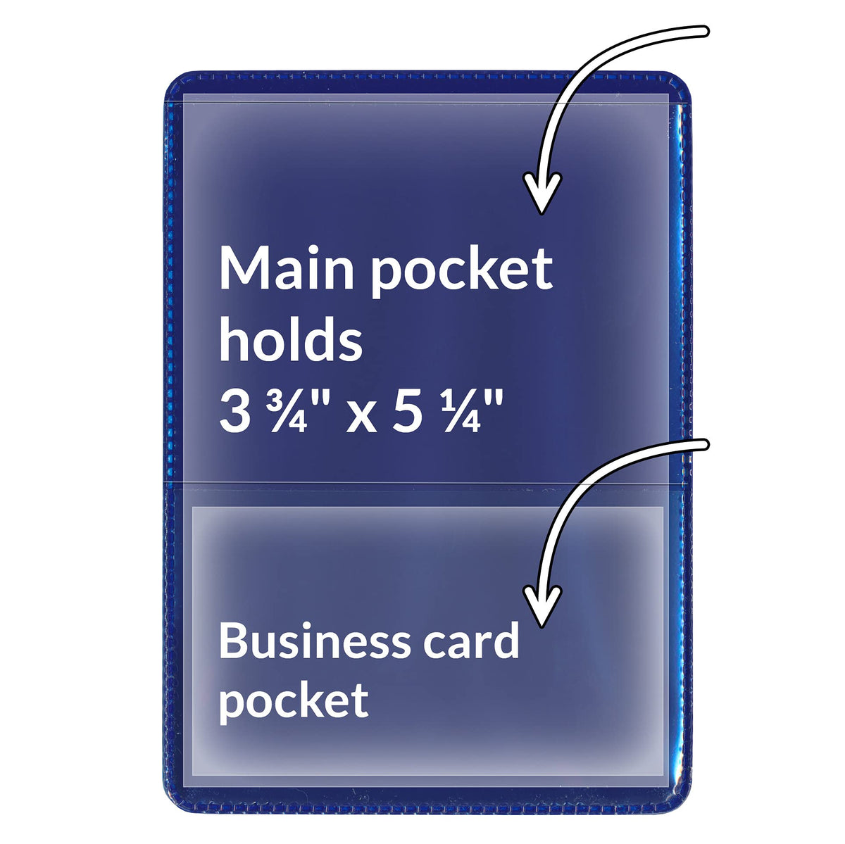 StoreSMART® - Navy Blue-Back Auto Insurance & ID Card Holders - 20 Pack - RFS20-NB20