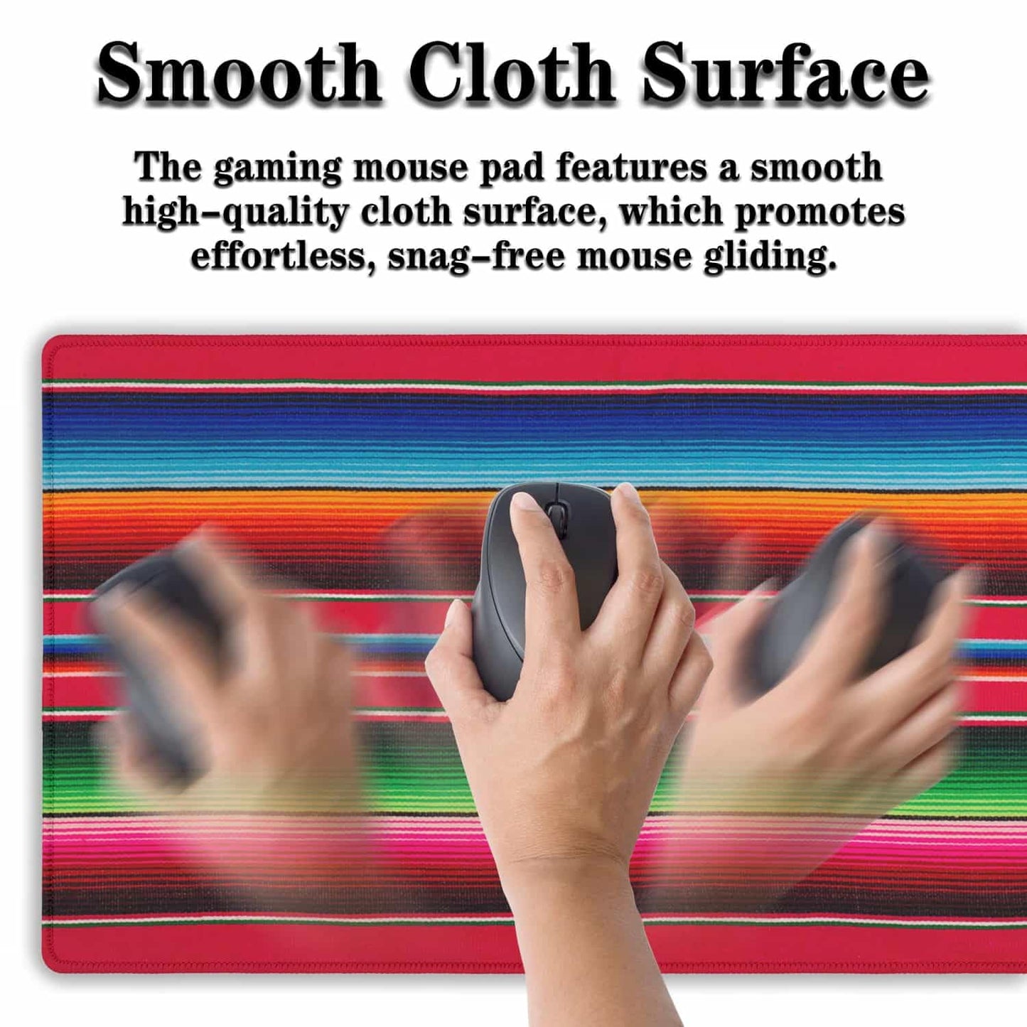 Samgula Desktop Mat Colorful, Desk Mouse Pad Gaming Desk Mats, Office Items Non-Slip Rubber Base