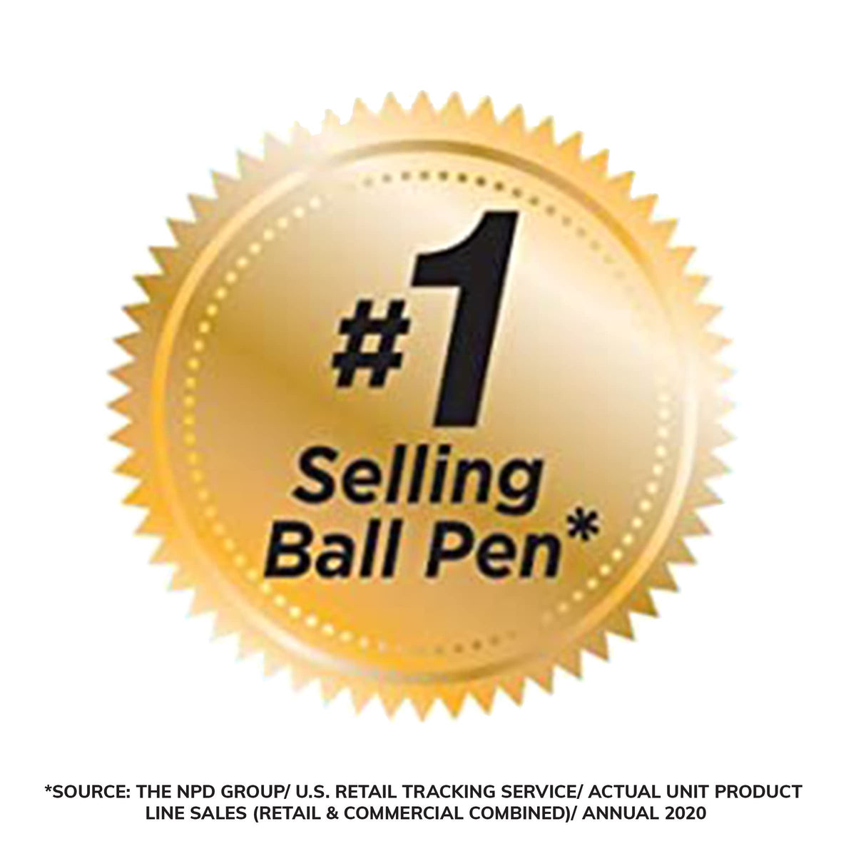 BIC Round Stic Xtra Life Black Ballpoint Pens, 240-Count, No. 1 Selling