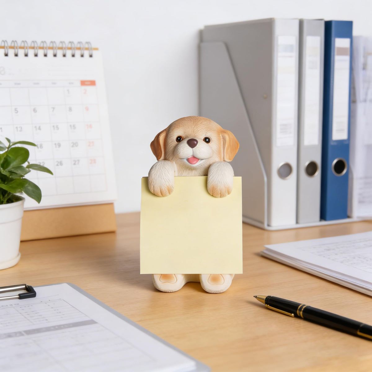 HORTIX Dog Pop-Up Sticky Note Dispenser for 3x3 in Notes, Labrador