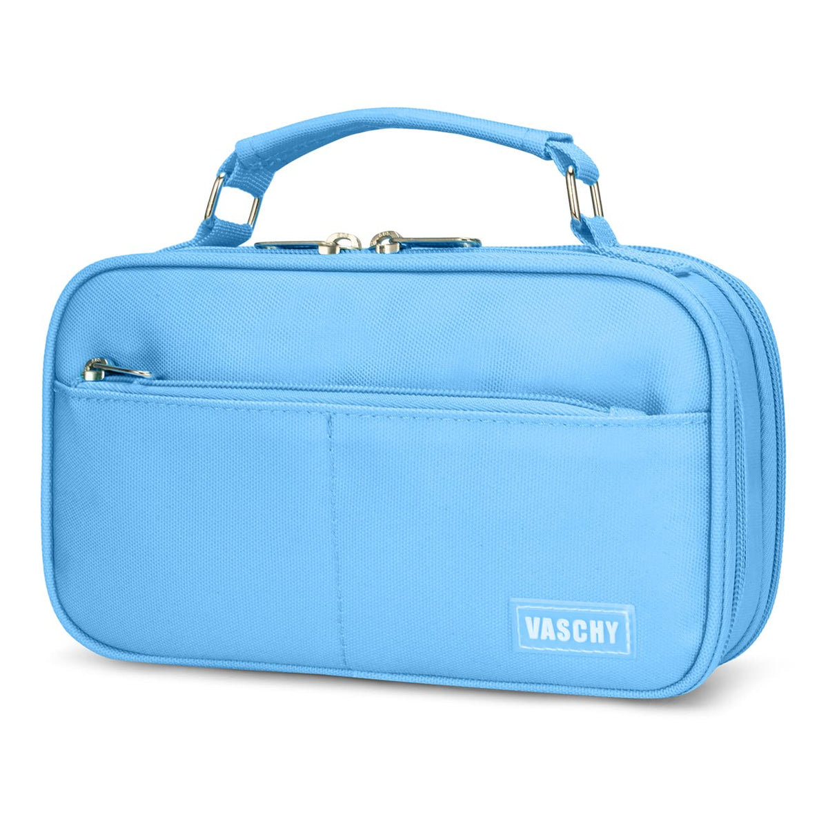 VASCHY Pencil Case, Aesthetic Kawaii Large Pencil Pouch Stationary Pencil Bag/Box for Preppy Middle