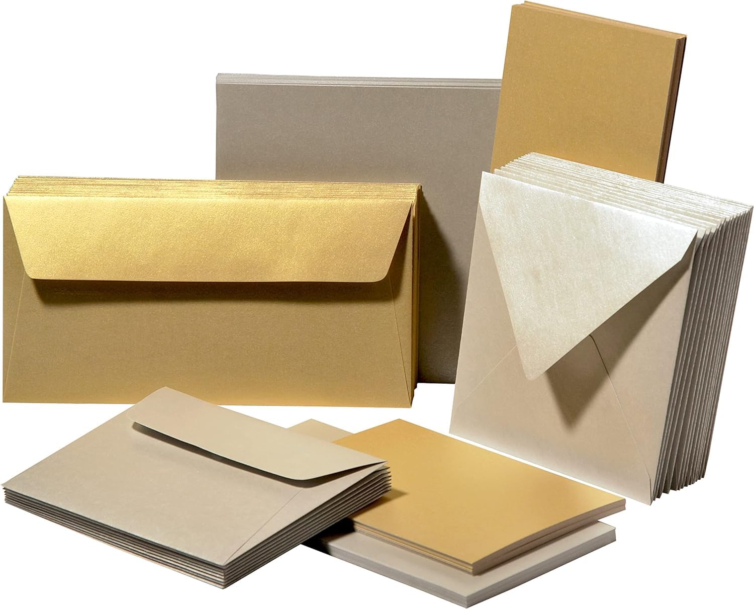 Clairefontaine - Ref 1185C - Pollen Iridescent Card (Pack of 25 Sheets) - 160 x 160mm Sized, 210gsm
