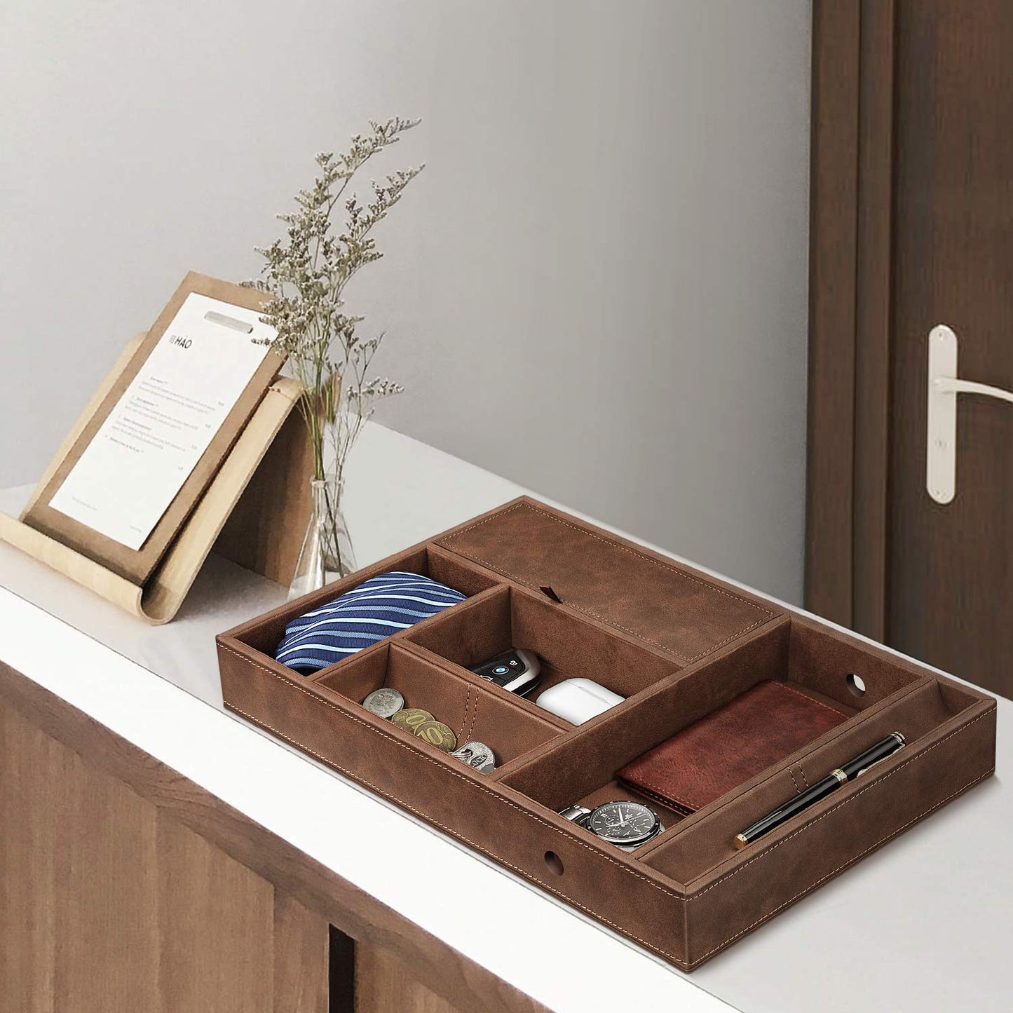 SITHON Valet Tray Desktop Organizer Catchall EDC Tray