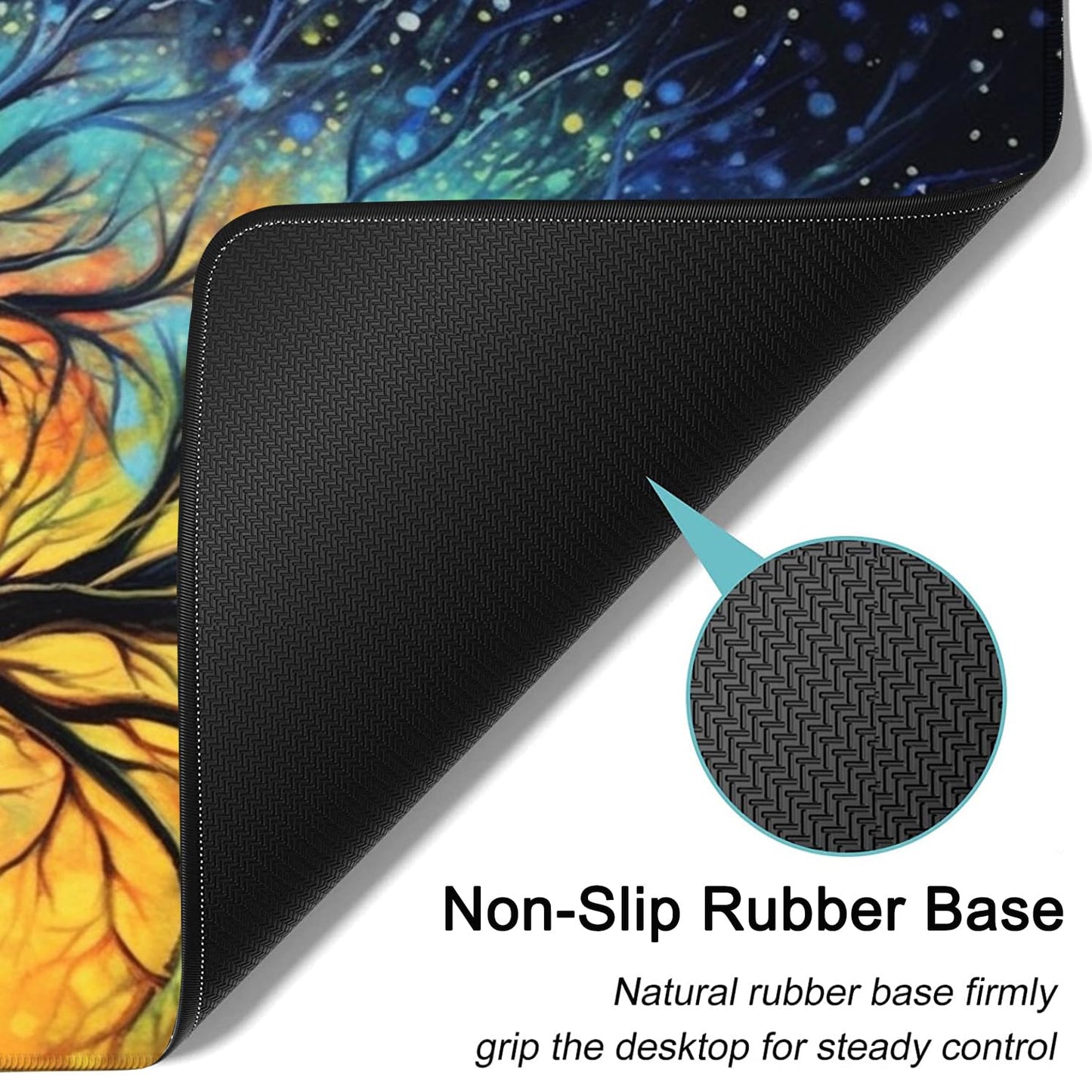 Large Mouse Pad, 31.5 x 11.8in Extended Gaming Mouse Pad with Stitched Edges, XXL Mousepad