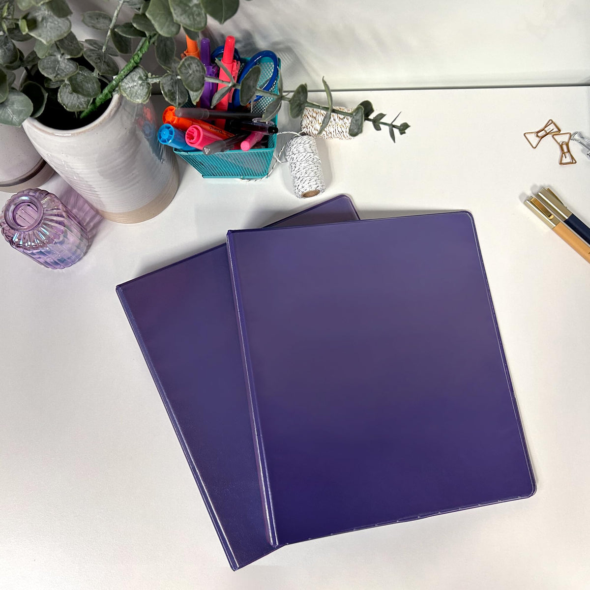 Samsill Plant-Based 2 Inch Durable Round Ring, View Binder, Eco-Friendly, USDA Certified Biobased