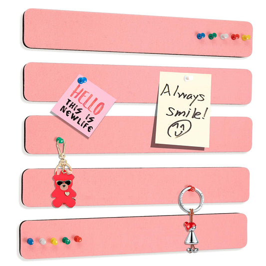 Felt Pin Board Bar Strips Bulletin Board for Bedrooms Offices Home Wall Decoration, Notice Board