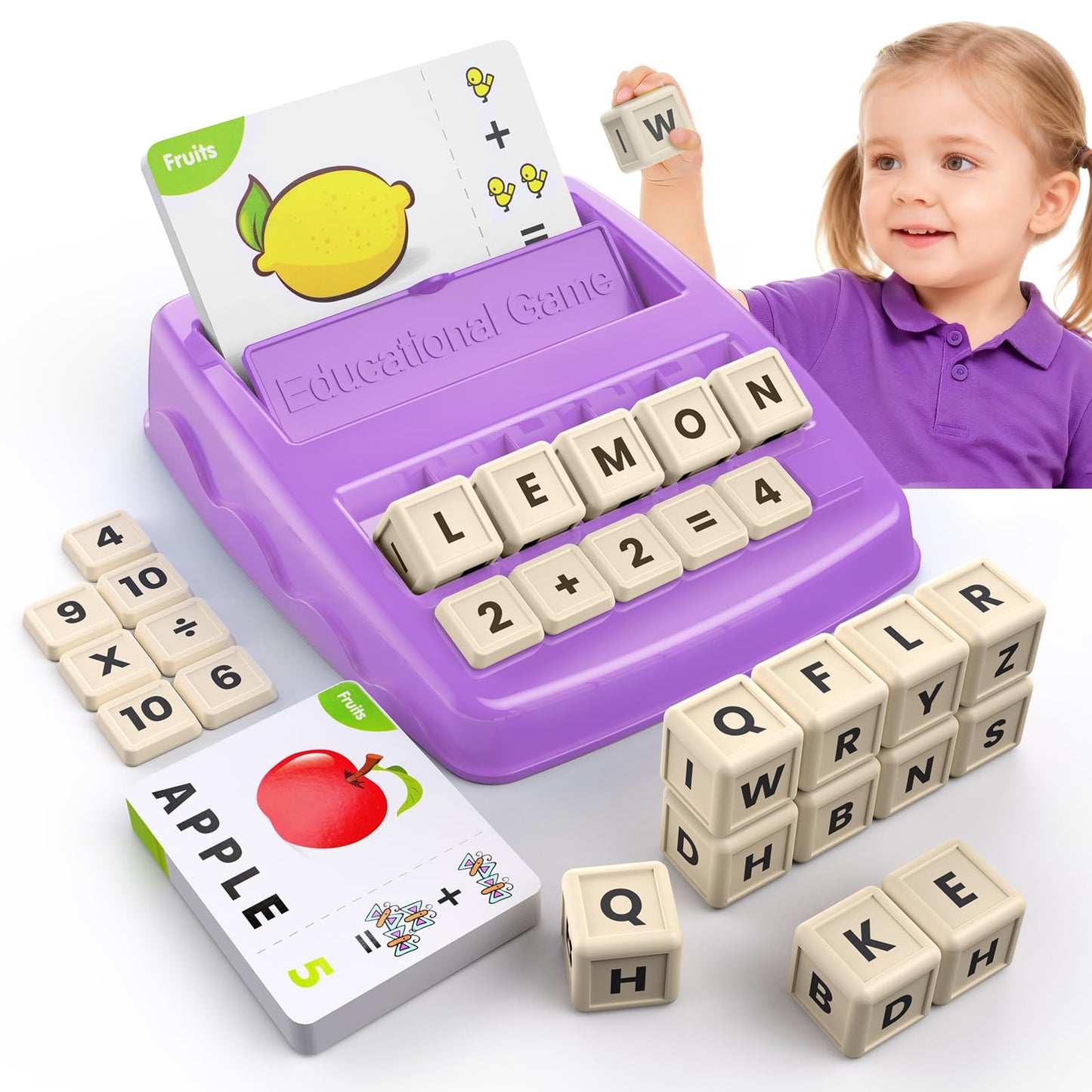 Matching Letter Games for Kids Ages 4-8,Learning & Education Toys for Preschool Boys Girls