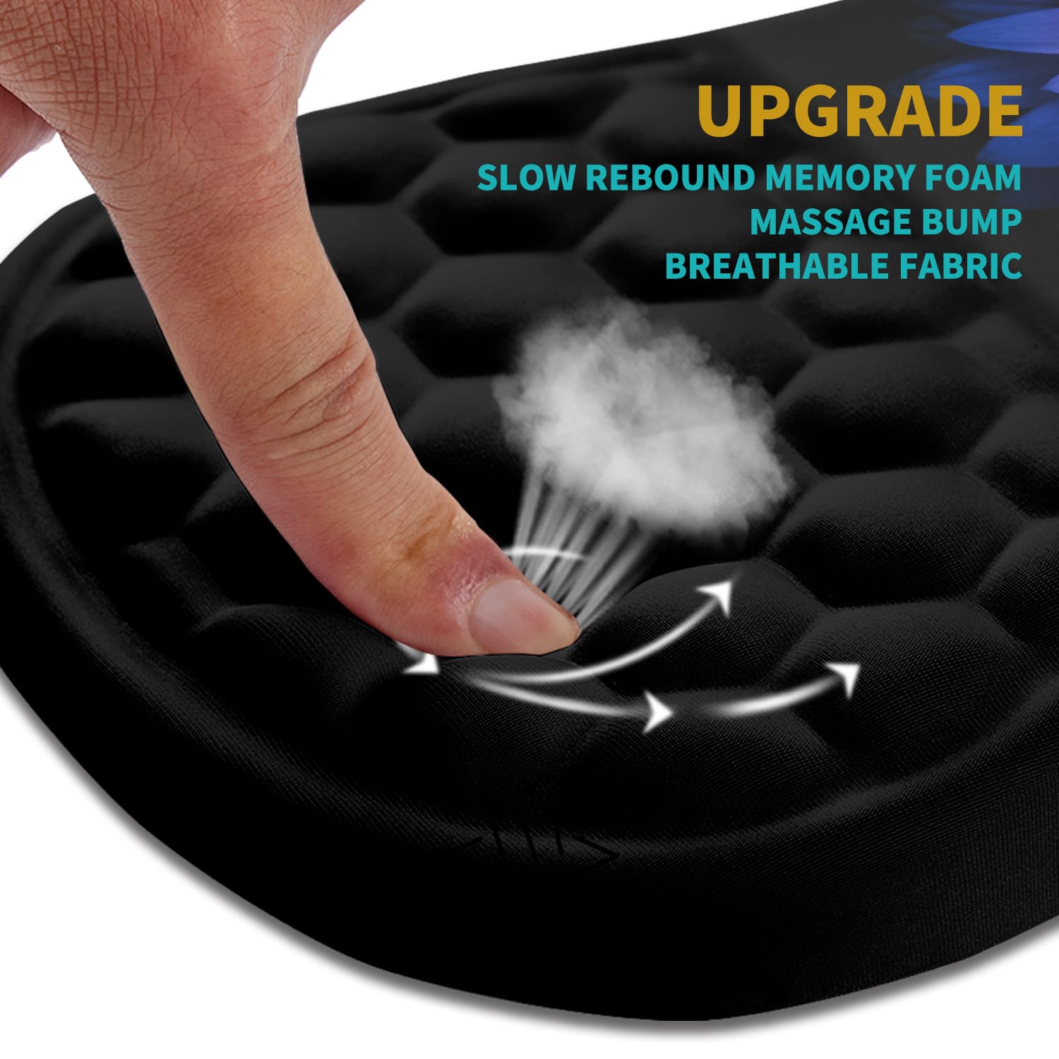 Hokafenle Ergonomic Mouse Pad Wrist Support, Wrist Rest Mousepad for Carpal Tunnel Pain Relief with
