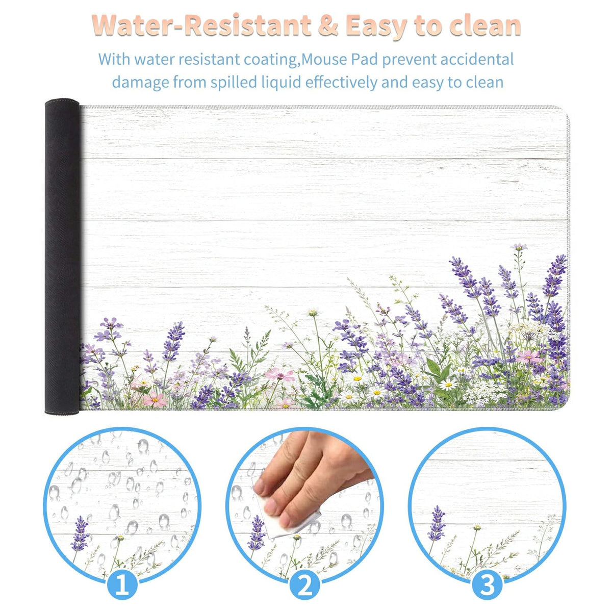 Desk Mat Large Gaming Mouse Pad + Coaster