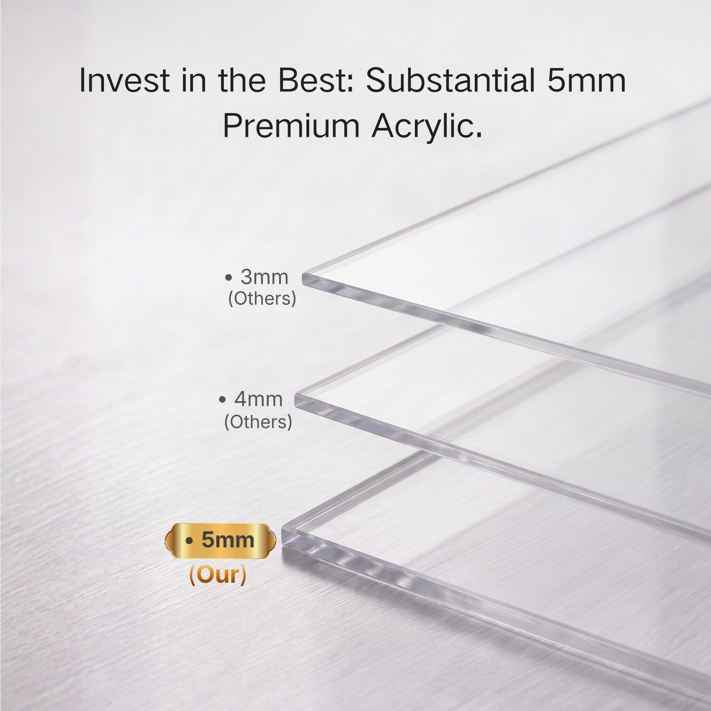 Meicloud Magazine Rack - Clear Acrylic Magazine Holder, Acrylic Newspaper Stand Organizer with