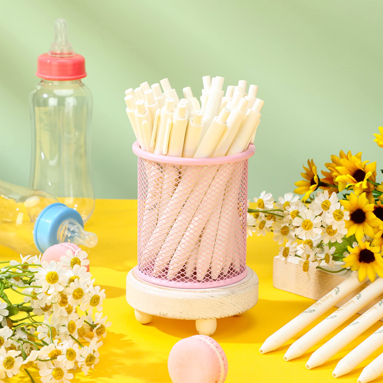 Ireer 36 Pcs Sage Greenery Baby Shower Pens Gift Party Favors