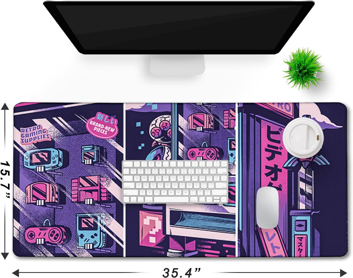 Japanese Comic Desk Mat Large Office Desk Pad Gaming Mouse Pad