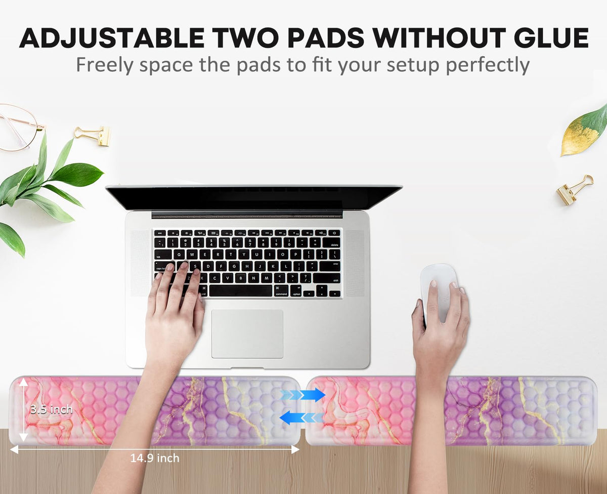 JIKIOU L-Shaped Desk Elbow Pad for Desk,Memory Foam Elbow Support Pad 2Pack