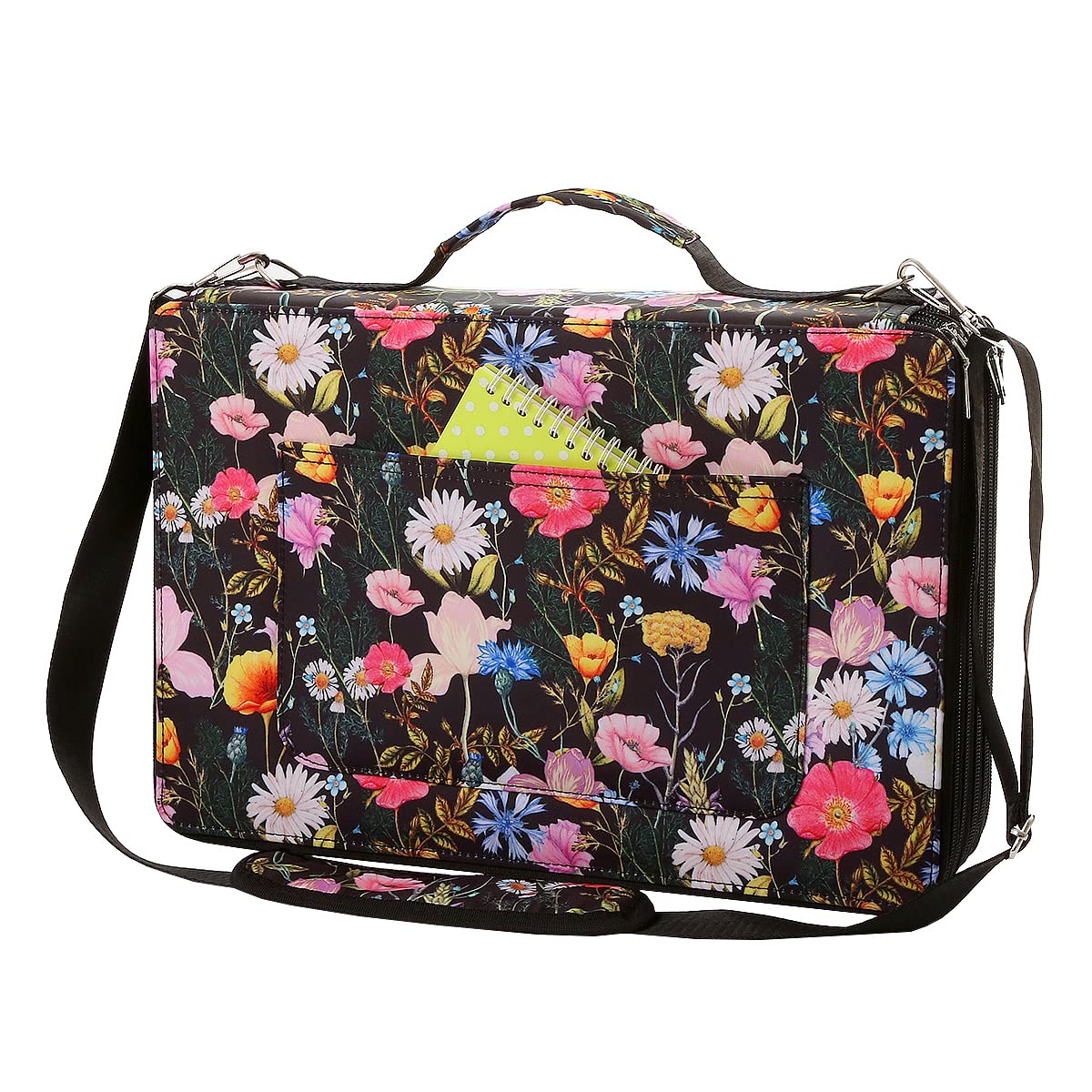 Lbxgap 480 Individual-Slots Colored Pencil Case w/Handle & Shoulder Strap