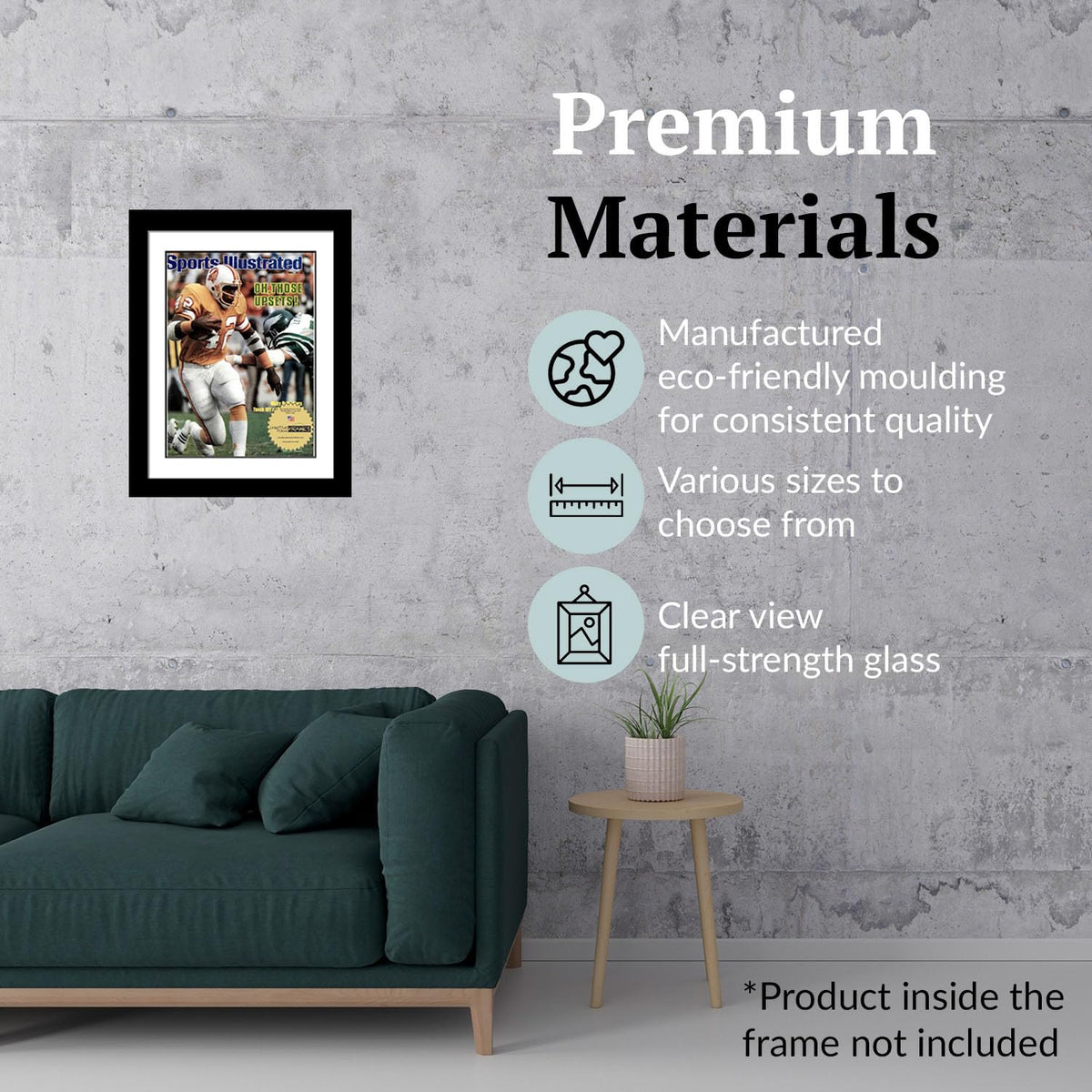 Creative Picture Frames 8 x 10.75 Magazine Frame with Full-Strength Glass, Holds Up To A 1/4" Thick