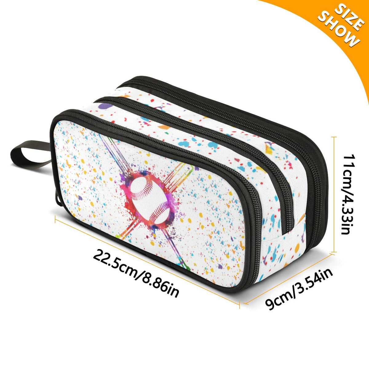 XUWU Baseball Large Capacity Pencil Case Pencil Pouch Pen Box