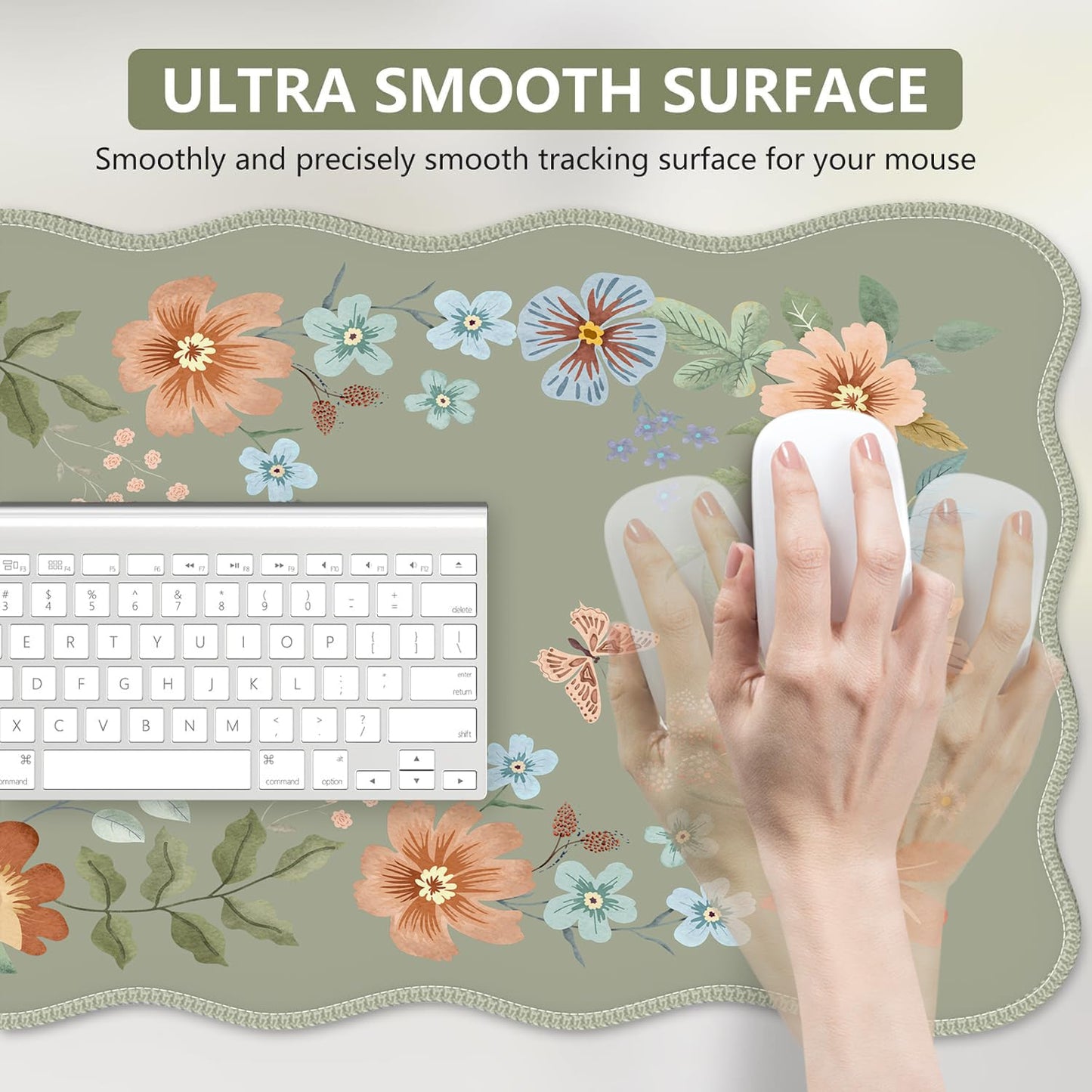 iCasso Green Computer Pad 35.4"x15.7", Desk Protector for Workspace
