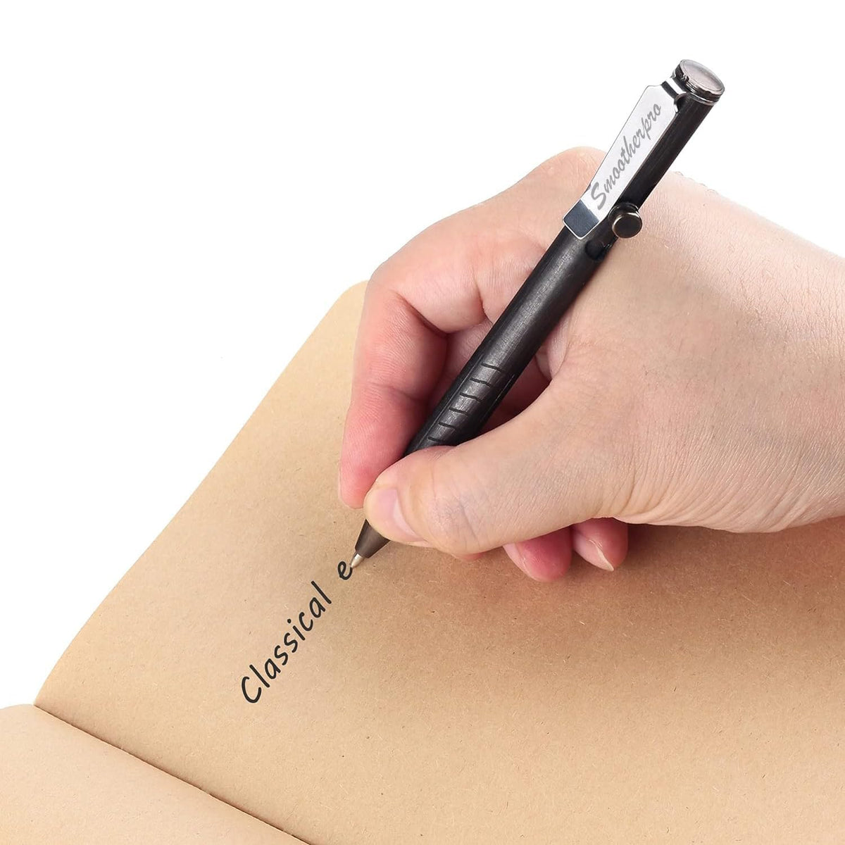 SMOOTHERPRO Solid Brass Bolt Action Pen，Compatible with Parker Refill