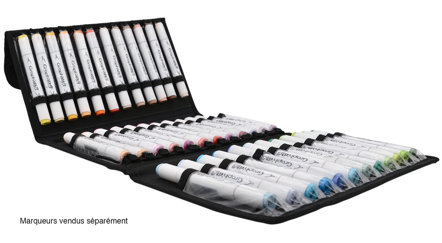 GRAPH'IT SA41365 36 Alcohol Markers Storage Bag Multicoloured