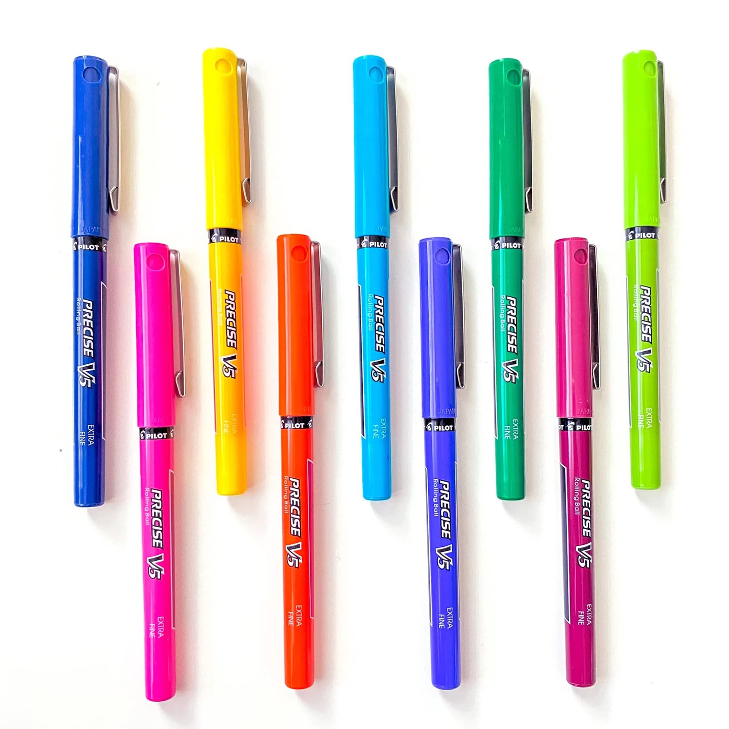 PILOT Precise V5, Extra Fine Point 0.5 mm Blue Pens, Blue, Pack of 14