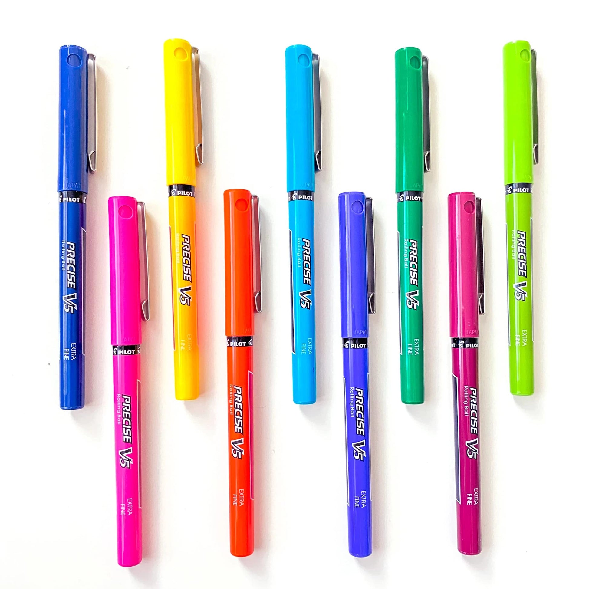 PILOT Precise V5, Extra Fine Point 0.5 mm Blue Pens, Blue, Pack of 14
