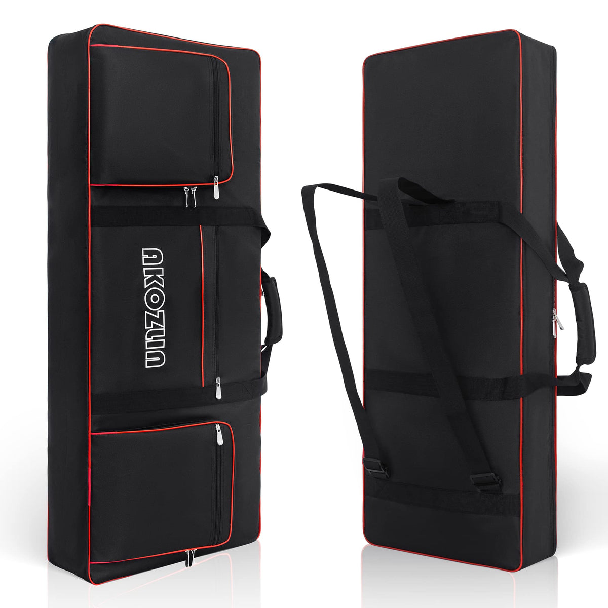 AKOZLIN 61 Key Keyboard Case, Soft Padded Keyboard Gig Bag, Piano Bag