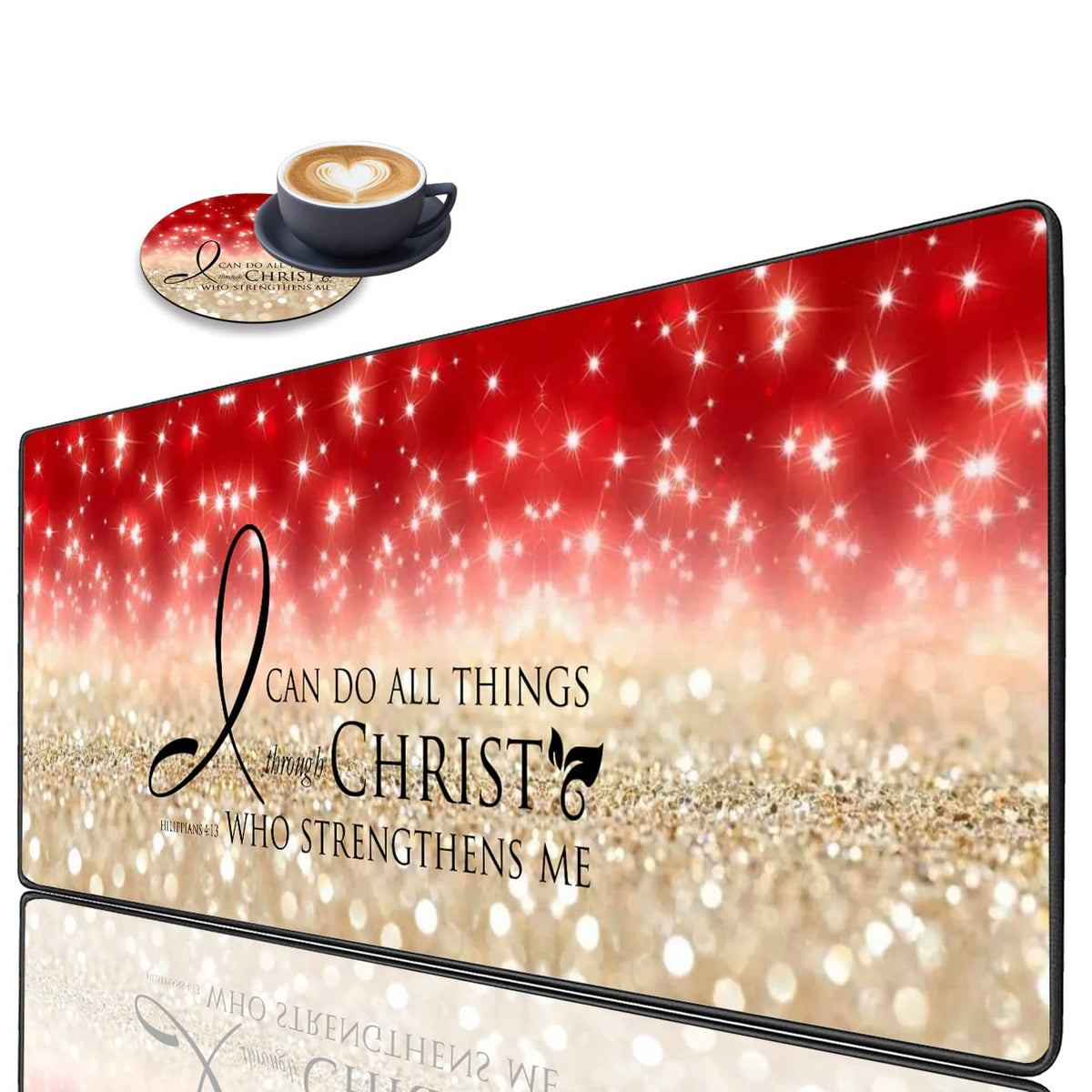 Extended Gaming Mouse Pad with Stitched Edges, Large Anti-Slip Mouse Pad (31.5x11.8 Inches) Desk