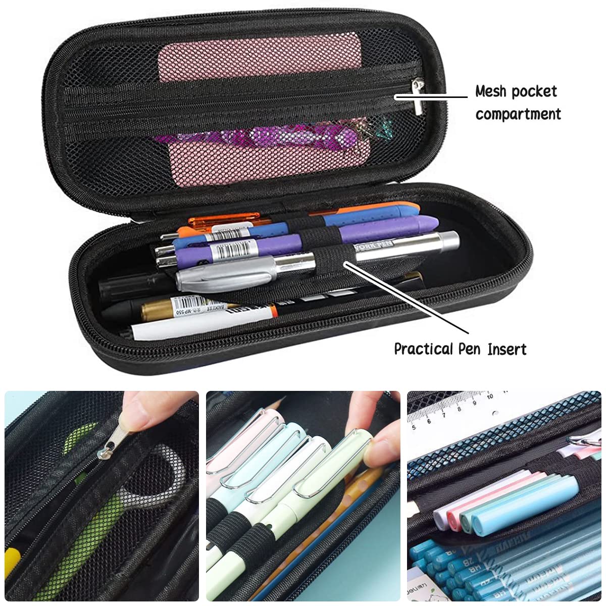 MCWTH Pencil Case for Kids Boys 3D Astronaut Large Capacity Waterproof Pencil Box with Compartments