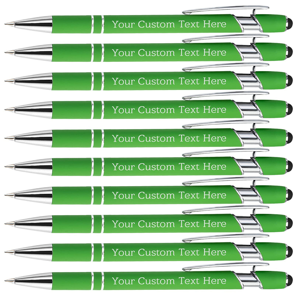 Personalized Custom Pens Bulk Free Engraving with Name Message Customized Ballpoint Pens Stylus for