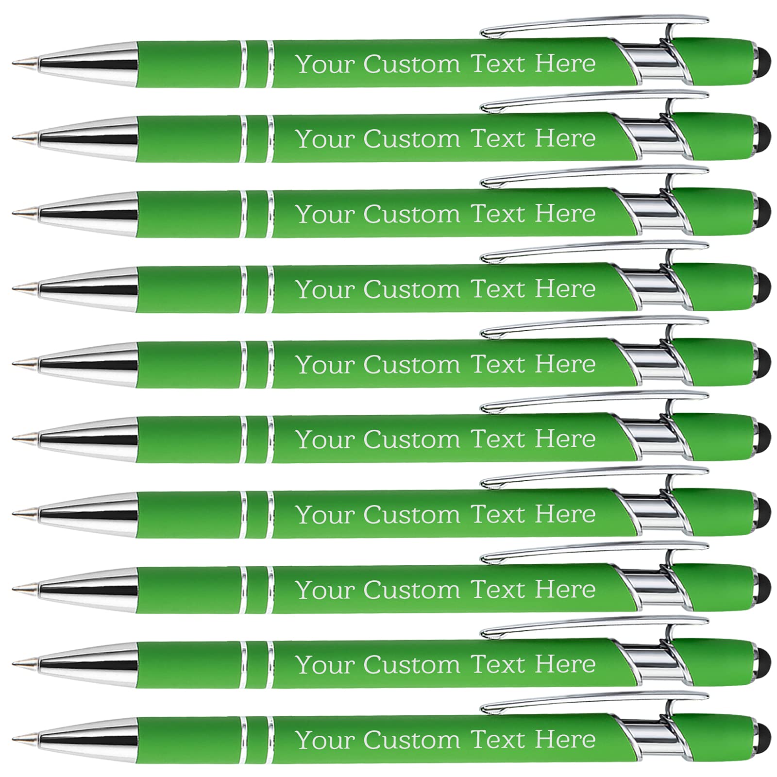 Personalized Custom Pens Bulk Free Engraving with Name Message Customized Ballpoint Pens Stylus for
