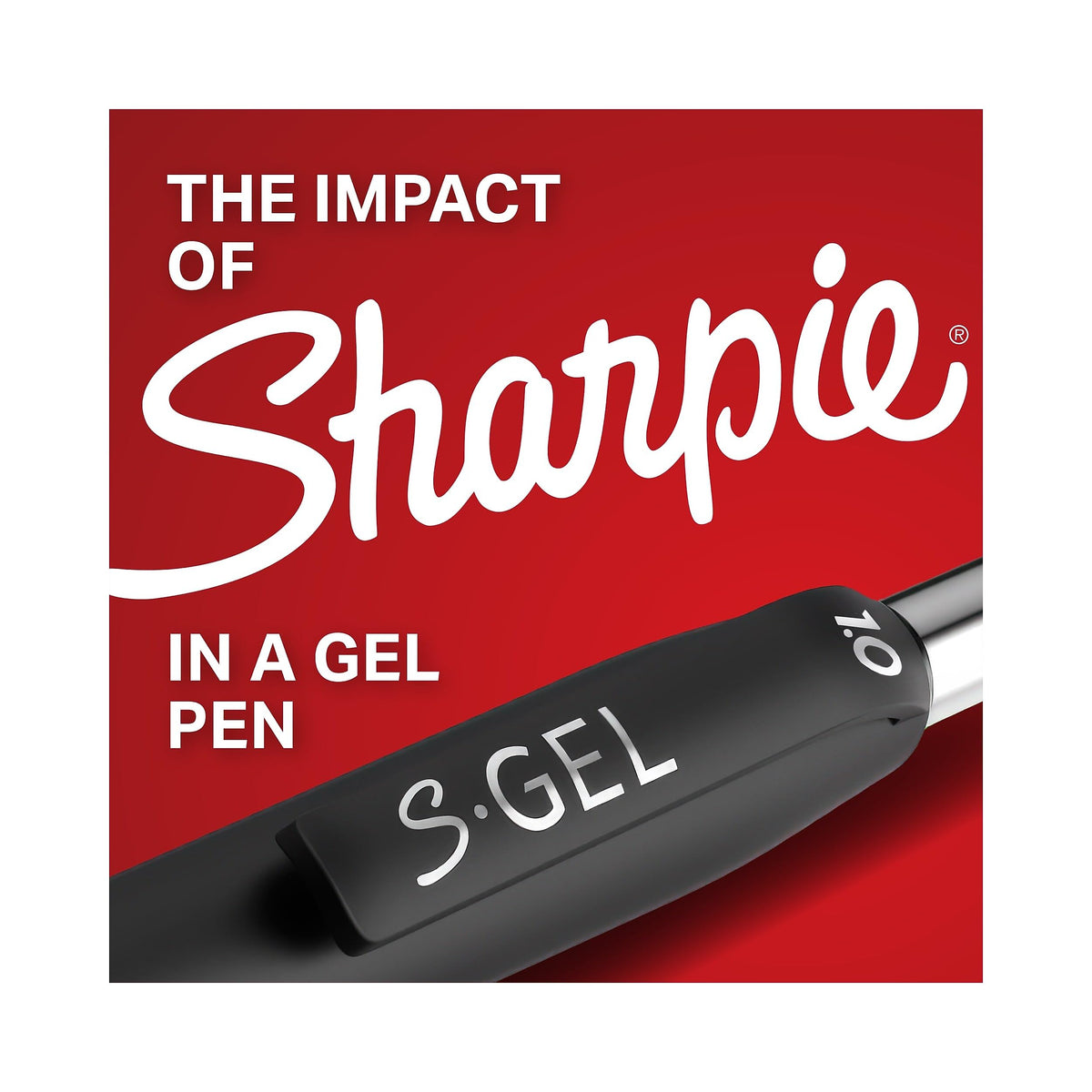Sharpie S-Gel Retractable Gel Pens, Medium Point, 0.7mm, Black Ink, 22-Count