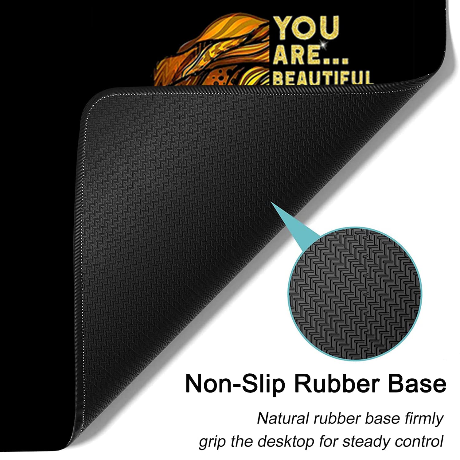 Large Mouse Pad, Extended Office Desk Pad 31.5x11.8in,Ergonomic Memory Foam Mouse Wrist Rest