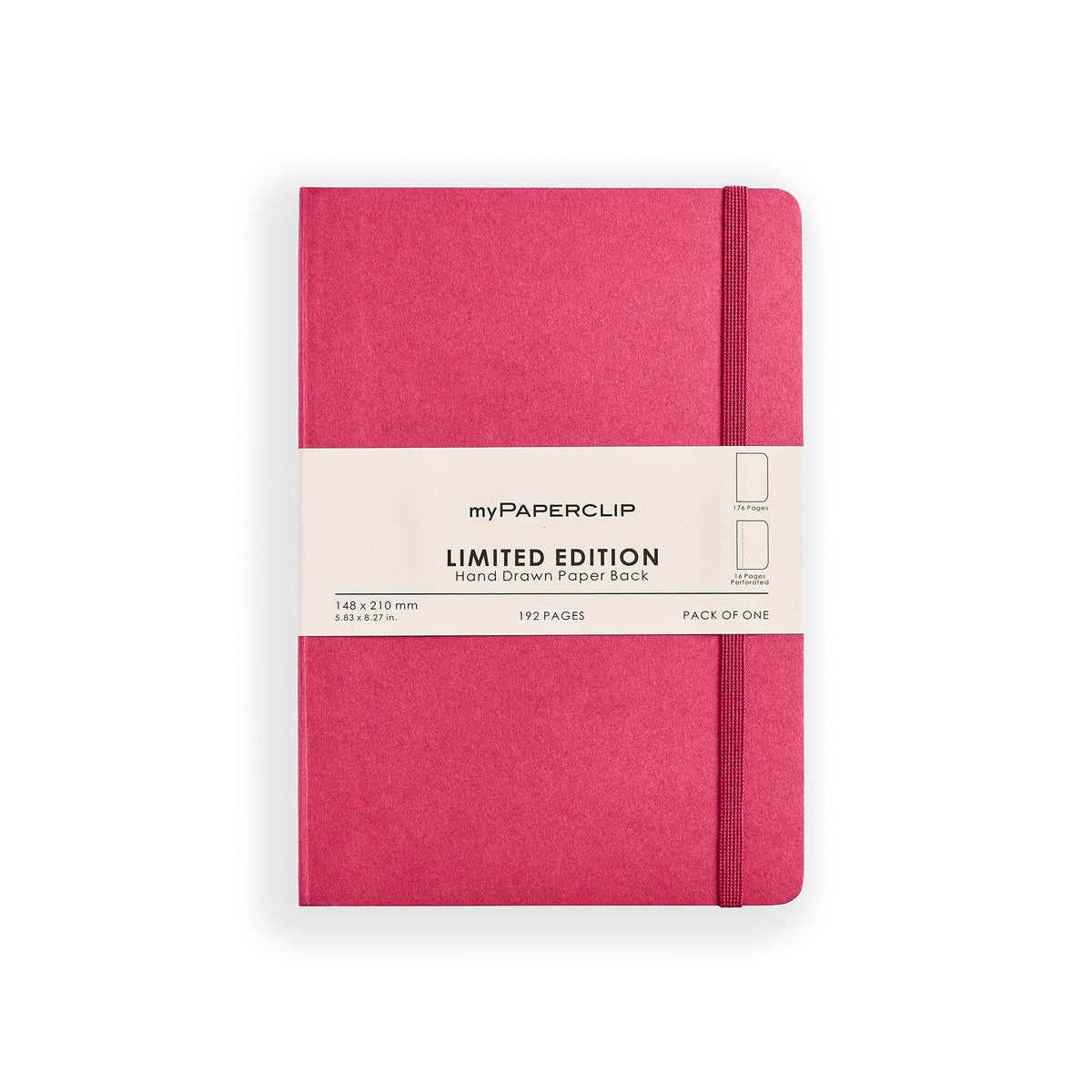 myPAPERCLIP Limited Edition A5 Plain Notebook | 192 Pages, 100 GSM, Soft Cover, A5 (5.83 × 8.27 in)
