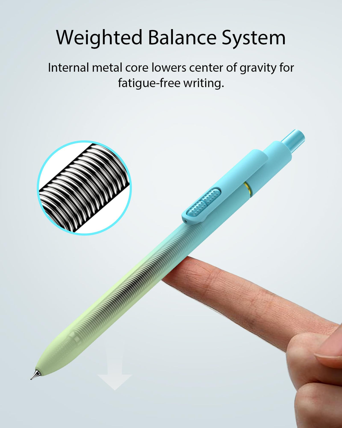 Hiacry 16 Pack Gel Pens, Quick-Dry Black Ink-0.7mm Fine Point Fidget Pens