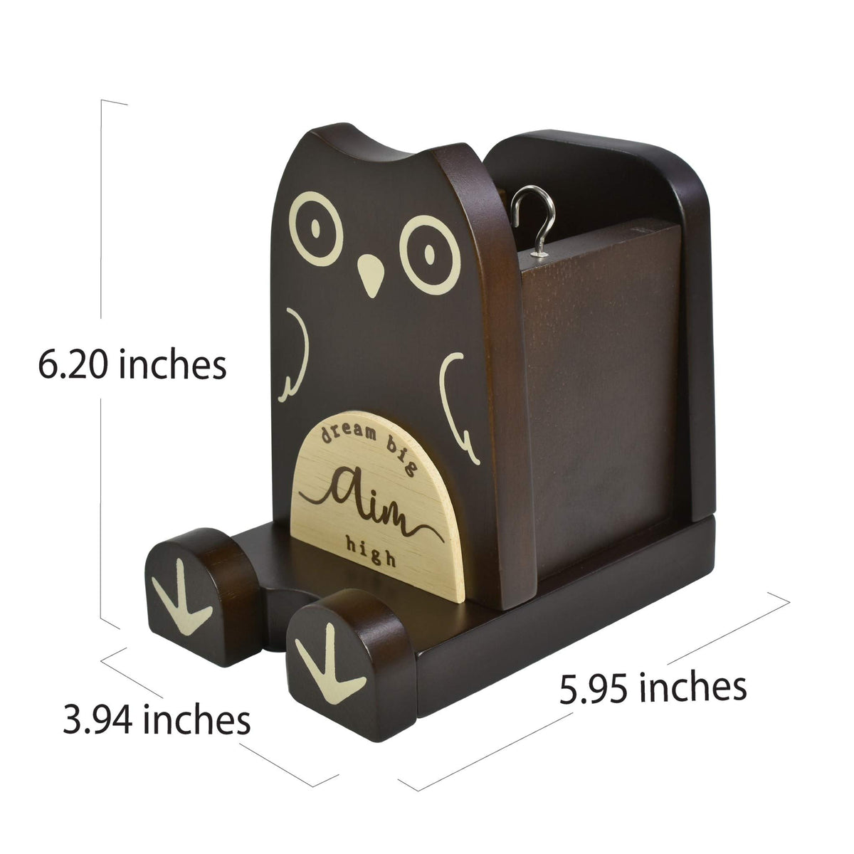 I'm Wood Multipurpose Eyeglass Phone Pen & Pencil Holder Stand Stationery Desk Box Organizer
