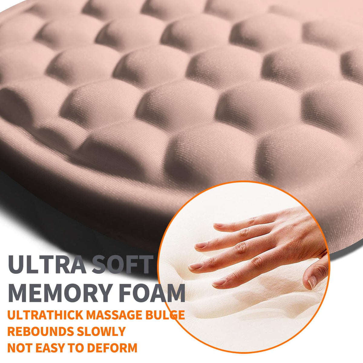Armanza Ergonomic Joint Wrist Support Mouse Pad with Memory Foam Cushion Massage Bump, Carpal
