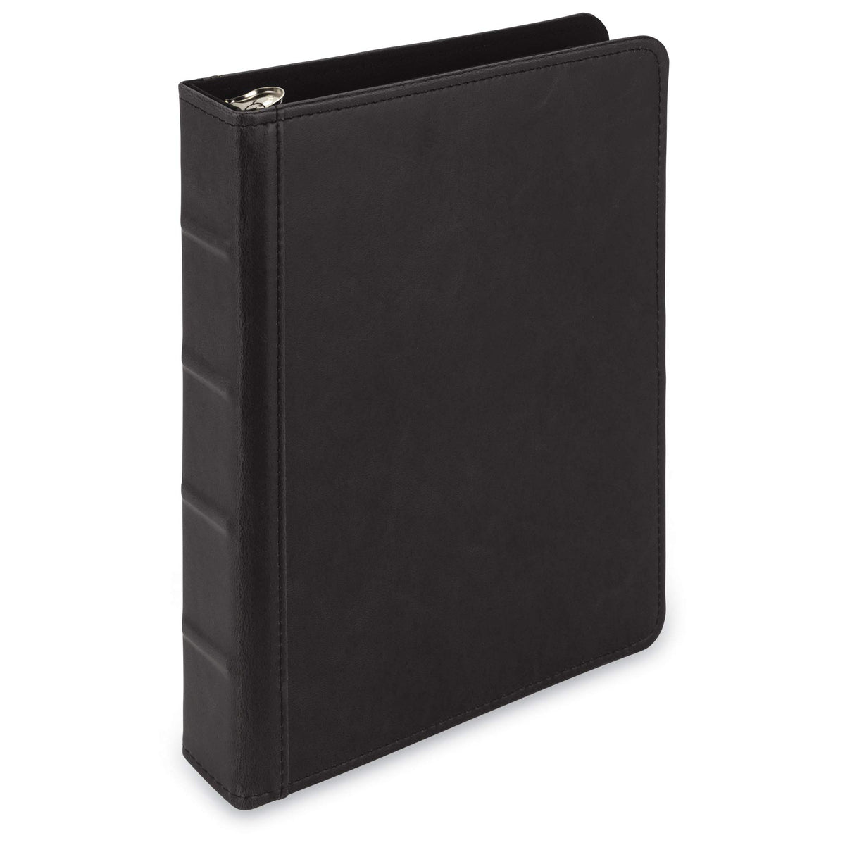 Samsill Vintage Leather Mini 3 Ring Binder 1 Inch Round Ring (Holds 200 Sheets), 5.5 x 8.5 Inch