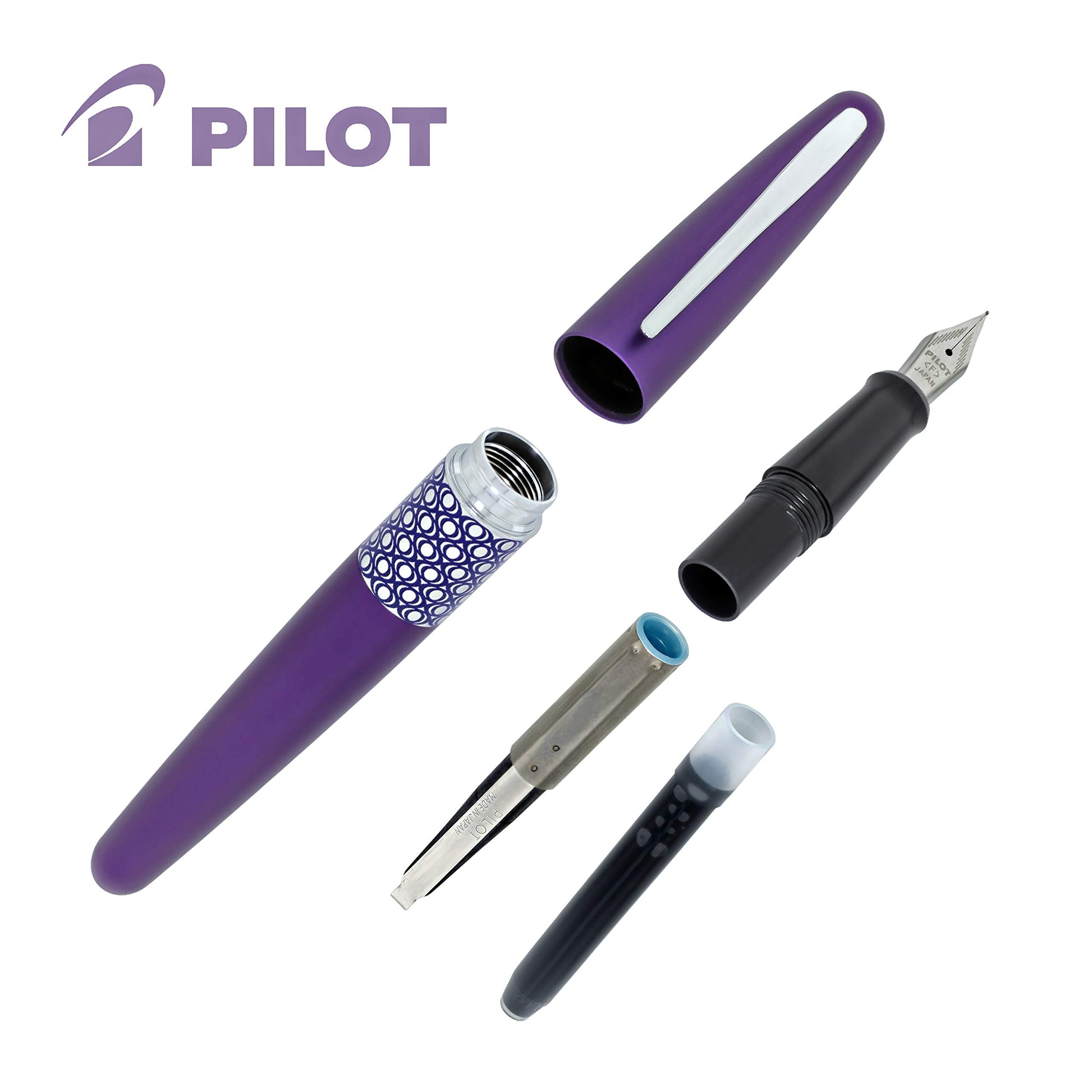 Pilot Metropolitan Fountain Pen, Retro Pop Purple, 1.0mm Stub nib