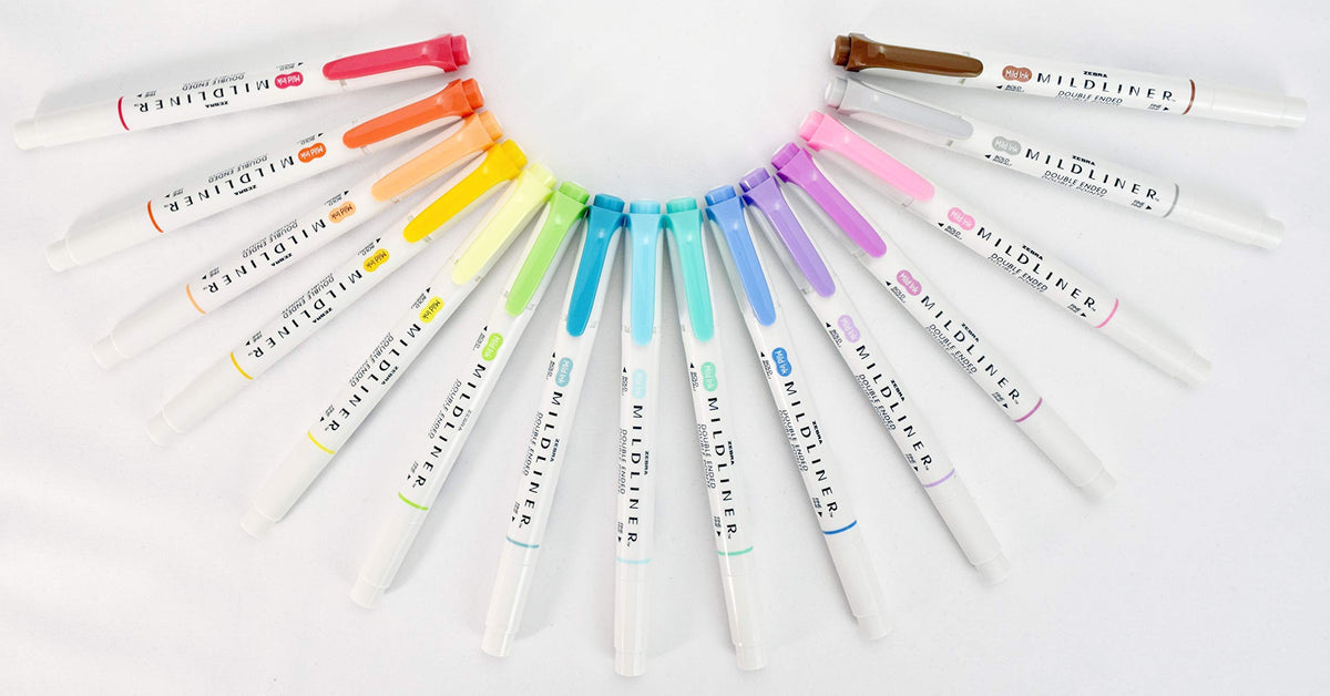 Zebra Pen MILDLINER Highlighter, Assorted, Dual Tip, Pk of 6, 90 Count Ttl